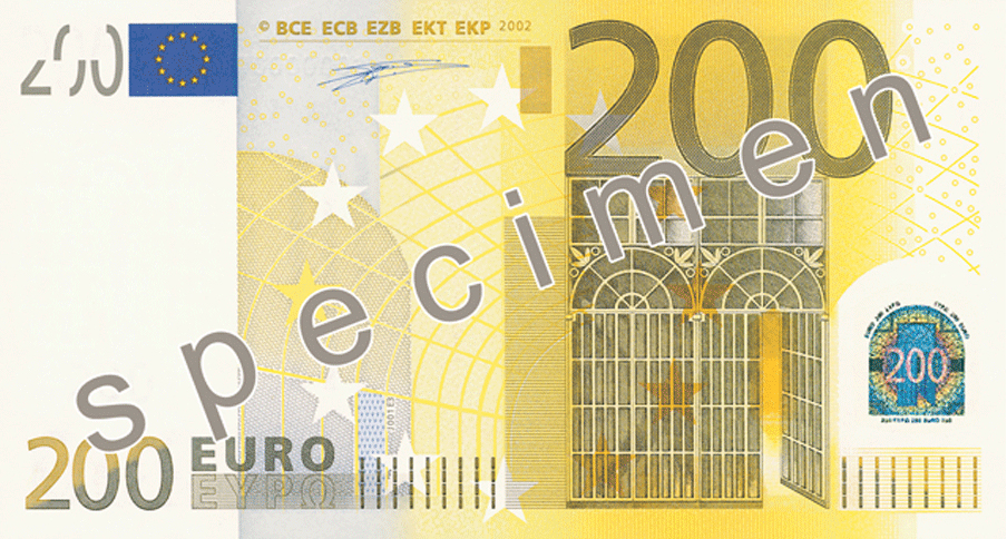 Two Hundred Euro Note