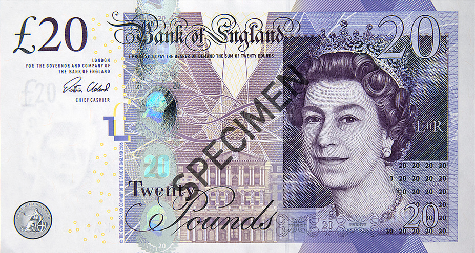 Twenty Pounds Banknote