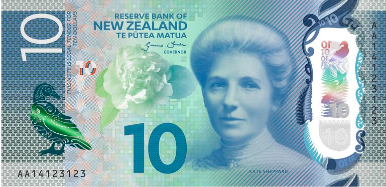 Ten New Zealand Dollars Banknote
